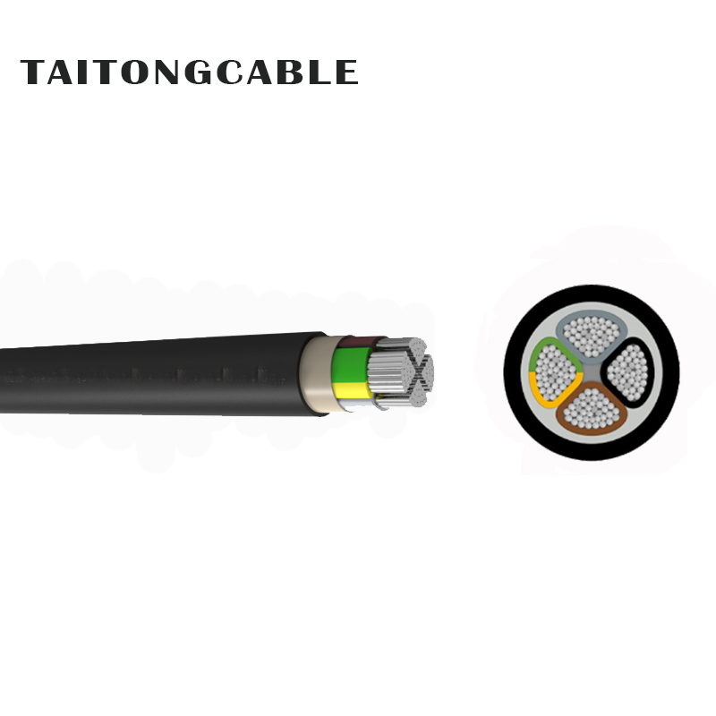 Lavspænding 2-5 Core PVC-isoleret PVC-beklædt aluminiumslederstrømkabler