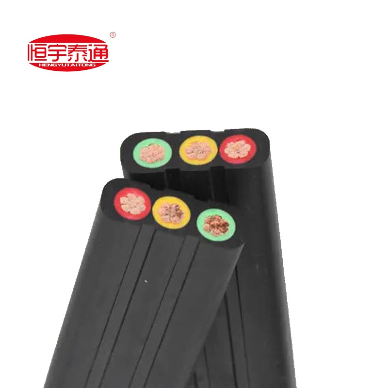 Specielt gummibeklædt fladt kabel